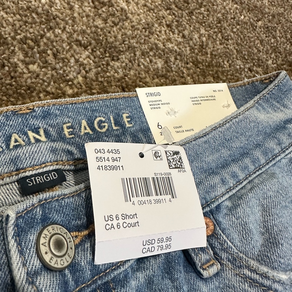 American Eagle Outfitters Women's Jeans - Dark and Light Blue 2pair bundle - Picture 13 of 15